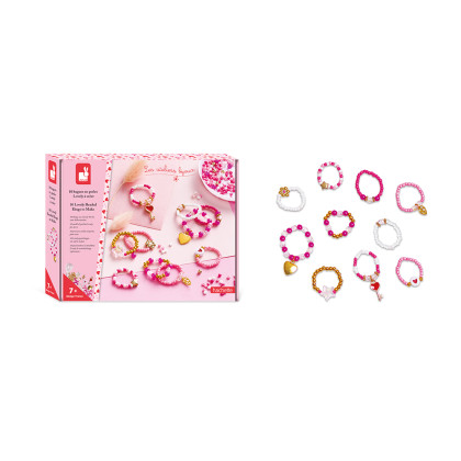 Atelier Kreatívna súprava Výroba šperkov Perlové prstene 10 ks Janod