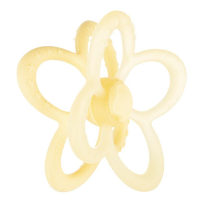 Canpol babies Hryzátko senzorické silikónové 2v1 kvietok