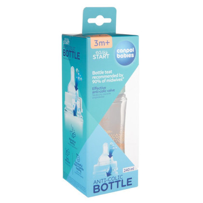 Antikoliková fľaša EasyStart Mountains 240 ml Canpol babies