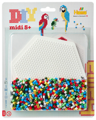 Korálkový set Papagáje Midi