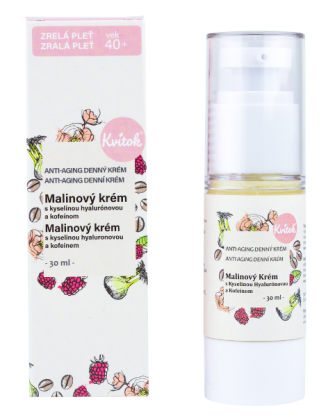 Malinový krém s kofeínom 40+ 30 ml Kvitok
