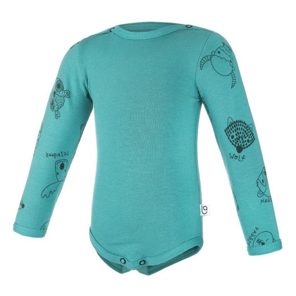 Body šmyk TLAČ Outlast® Tm.tyrkys/tm.tyrkys zvieratká