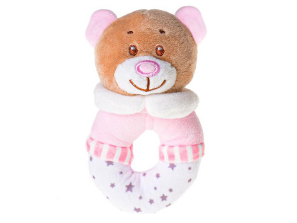 Hrkálka plyšový medvedík 13 cm 0m +