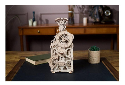 Ugears 3D drevené mechanické puzzle Hodiny motora