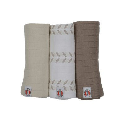 Swaddler Solid Matcha 3balenie 70 x 70 cm Lodger