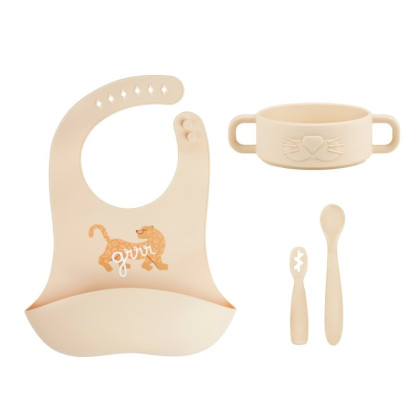 Silikónová jedálenská súprava Baby First meal set Mini Babymoov