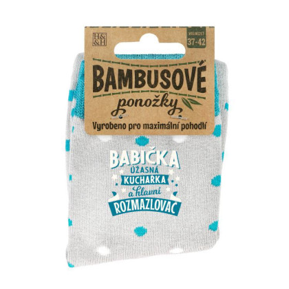 Ponožky - Babička úžasná kuchárka a hlavný rozmaznávač