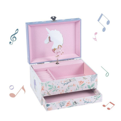 Hudobná hracia šperkovnica - Jednorožec