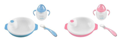 Set termotanierika s silikónovou lyžičkou a hrnčekom Nuvita