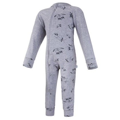 Overal šmyk DR TLAČ lemy Outlast® - sivý melír/sivý melír medvedíky čistotné