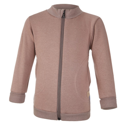 Mikina hrejivá rozopínacia hnedá Little Angel