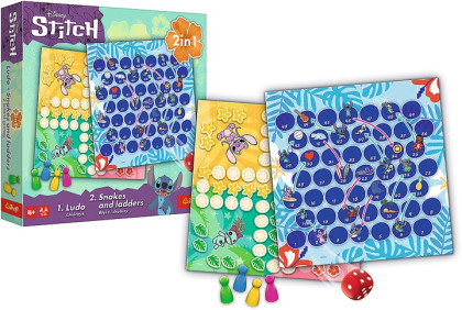 Súbor hier 2v1 Človeče, nehnevaj sa, Hady a rebríky Lilo & Stitch