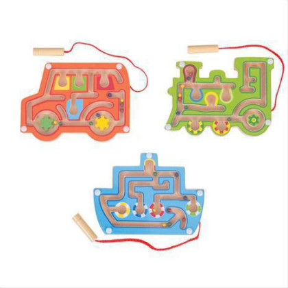 Drevený magnetický labyrint 1 ks Bigjigs Toys