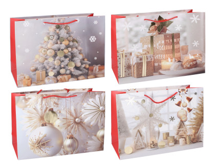 Darčeková taška M 25x32x11 cm Vianoce