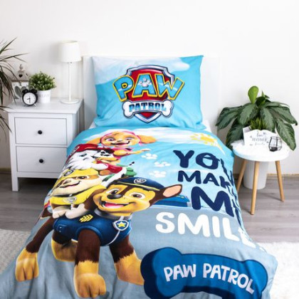 Obliečky Paw Patrol svietiace 140 x 200, 70 x 90 cm Jerry Fabrics