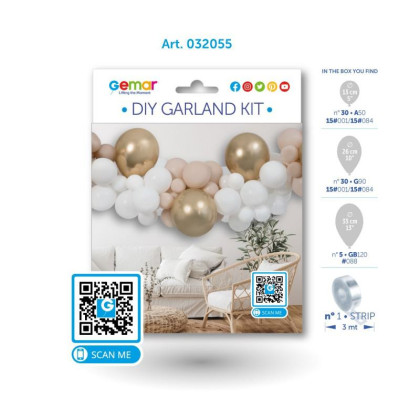 Balóniková girlanda Latte