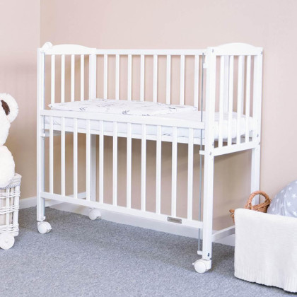 Detská prístavná postieľka New Baby Mateo 90x40 cm biela
