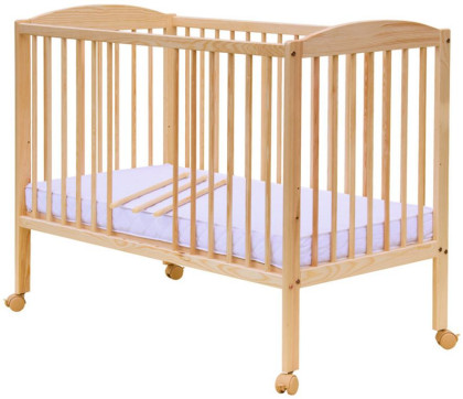 Postieľka Kacper prírodnej borovice vyberacej priečky, 120 x 60 cm