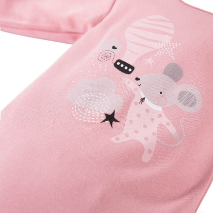 Body Mellow s dlhým rukávom ružovej Eevi