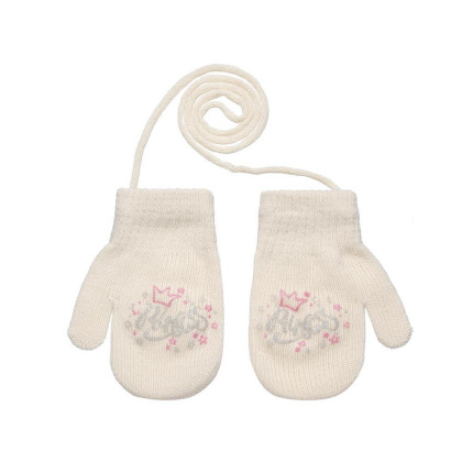 Palcové rukavičky so šnúrkou Princess 2–3 roky