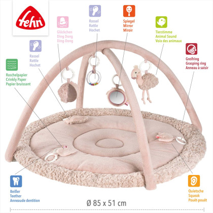 3D aktivity deka Baby Fehn Plameniak, Pink
