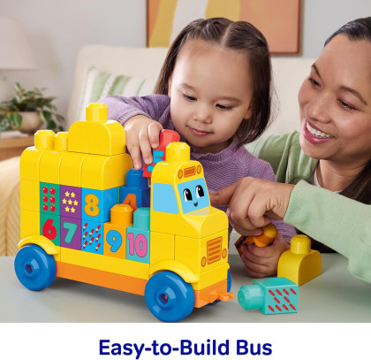 Zábavný autobus s počítaním Mega bloks