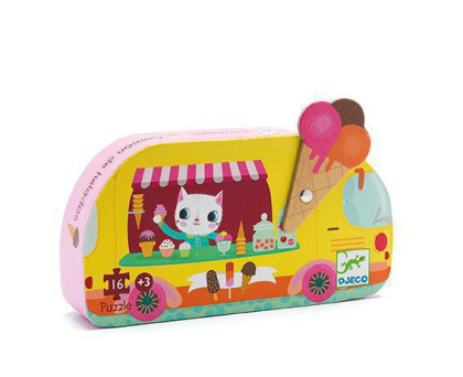 Djeco Puzzle Zmrzlina jede - 16 dielikov