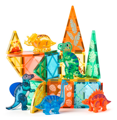 Magnetická stavebnica - Dinosaury, 23 dielov