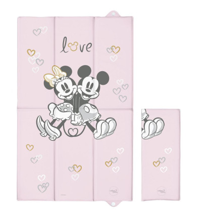 Podložka prebaľovacia cestovná 50x80 cm Disney Minnie & Mickey Pink Ceba