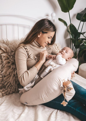 Bambusový polohovací vankúš MiniRelax 150 cm Babymatex