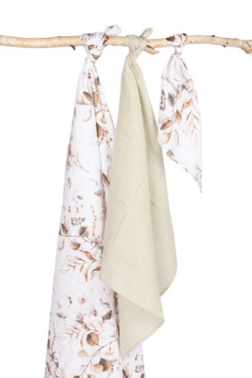 Mušelínové plienky 3 ks sada rôznych veľkostí Sensillo