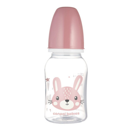Fľaša úzkohrdlá Cute Animals 120 ml Canpol babies