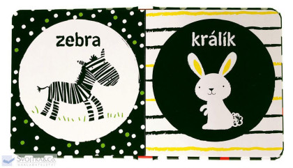 Prvá čiernobiela knižka pre bábätko Zvieratá