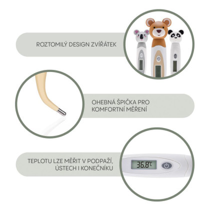 Digitálny teplomer s ohybnou špičkou