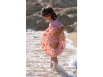 Nafukovací kruh Pink Flowers Little Dutch