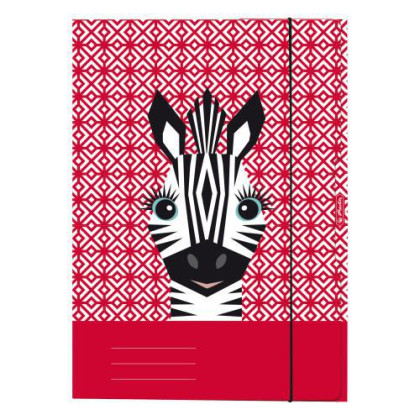 Dosky s gumou A4, Zebra, Cute animals Herlitz
