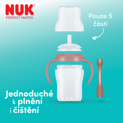 Fľaštička na učenie Perfect Match so slamkou 150 ml Nuk