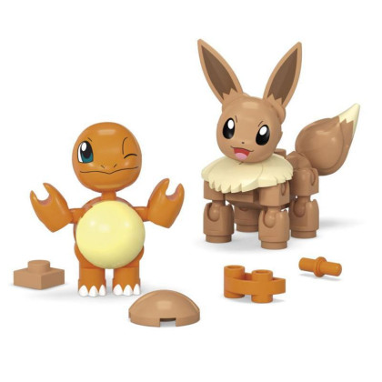 Megablok Pokémon Pokéball-Charmander a Eevee
