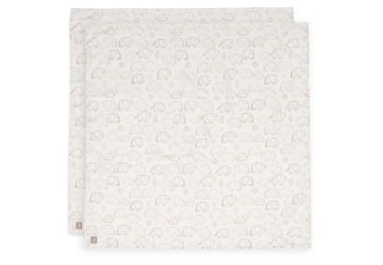 Plienky zavinovacie 2ks 115x115 cm Jollein Elephant Tales