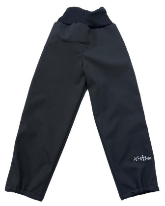 Čierne softshell nohavice s reflexným prvkom RDX
