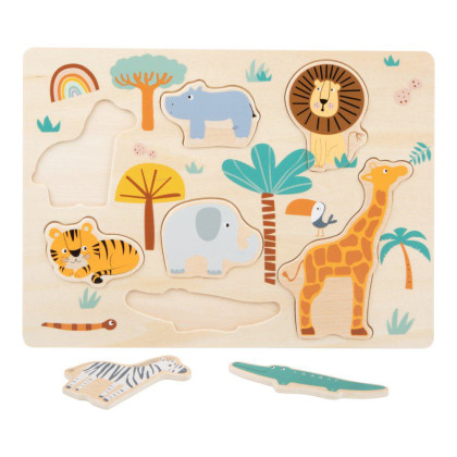 Vkladacie puzzle Safari small foot