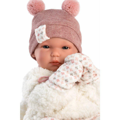 New Born dievčatko 63576 Llorens - realistická bábika bábätko - 35 cm