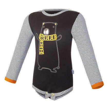 Body šmyk DR pruh Outlast® Čierna medveď/pruh bieločierny