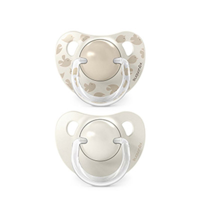 Cumlík anatomický silikón 6/18 m 2 ks BIRDIES Suavinex