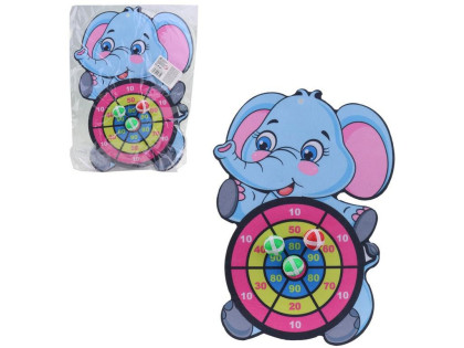 Terč - slon, s loptičkami