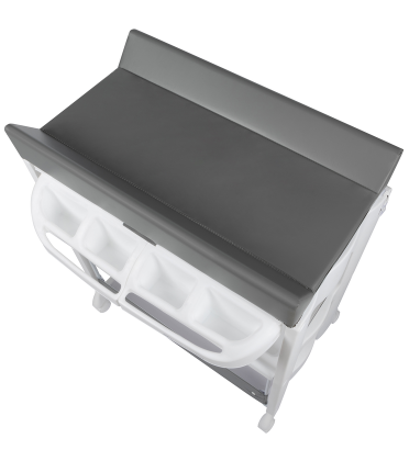 Prebaľovací pult s vaničkou Rosie Mineral Grey