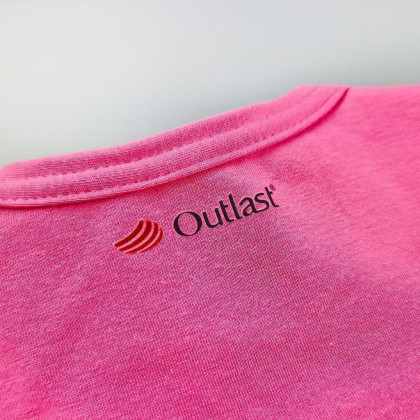 Tričko tenké DR UV 50+ Outlast® - tm.ružová