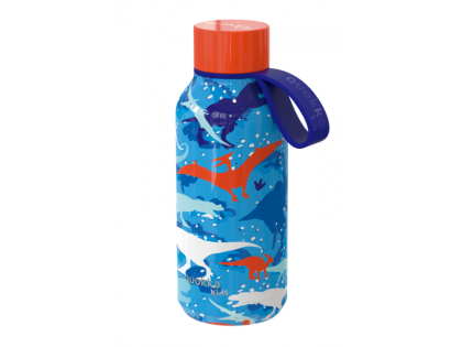 Nerezová termofľaša Solid Kids s pútkom 330 ml Qukka