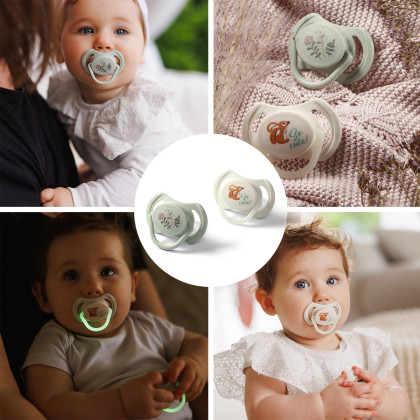 Cumlíky silikónové symetrické 6 - 18 m, 2 ks BabyOno