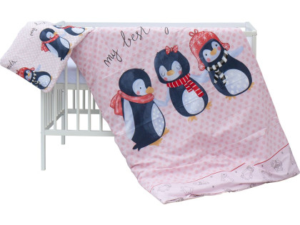 Detská postieľka s kompletnou výbavou, 120 x 60 cm, Pimpi Scarlett
